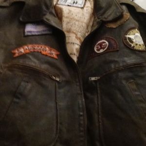 Excelled Leather Flight Bomber Jacket Patches